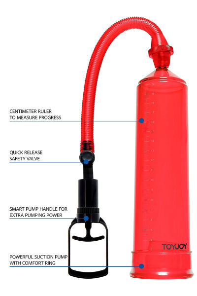 Bomba de pene ToyJoy Power Pump roja