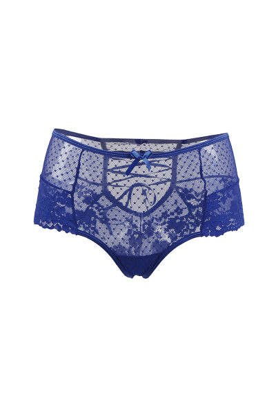 Tanga sexy azul con cordones