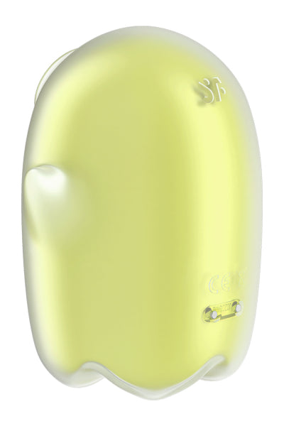 Estimulador sin contacto y vibrador Glowing Ghost amarillo - Satisfyer