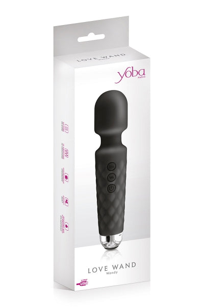 Vibro Love Wand recargable negro - Yoba