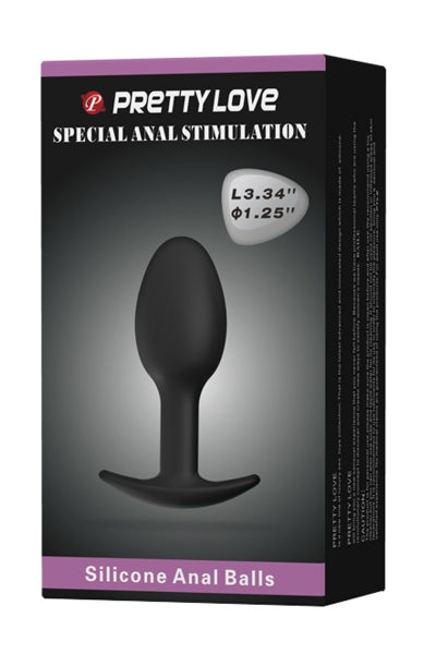 Plug anal de 8,4 cm con bola integrada