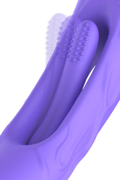 Vibrador con estimulador del punto G Flax - Good Vibes Only