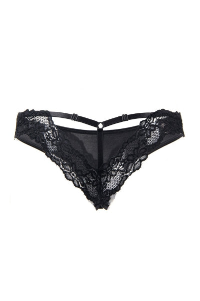 Tanga brasileño negro Paris Hollywood
