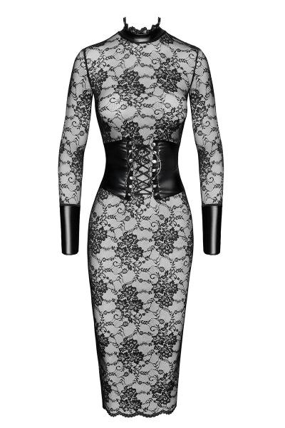 Vestido corsé Noirelle F375 - Negro Hecho a mano