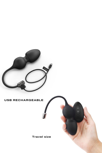 Bolas de amor negras con mando a distancia - Dorcel