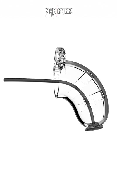 Jaula de castidad de 6,5cm con plug uretral - ManCage 15