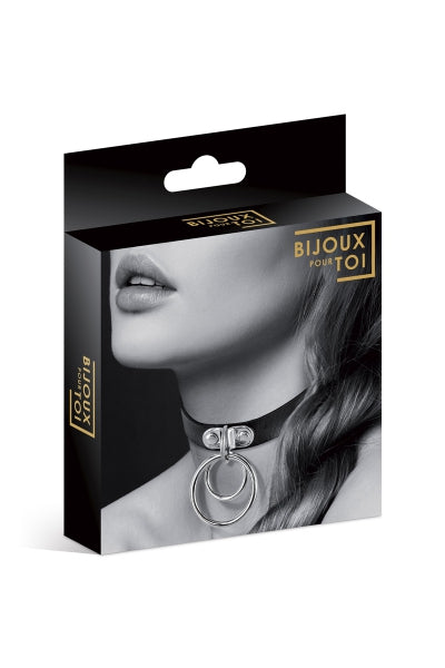 Collier Fetish avec double anneau - Bijoux pour Toi - Eveil Secret