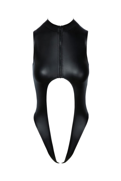 Body negro con la entrepierna abierta - Cotelli Lingerie