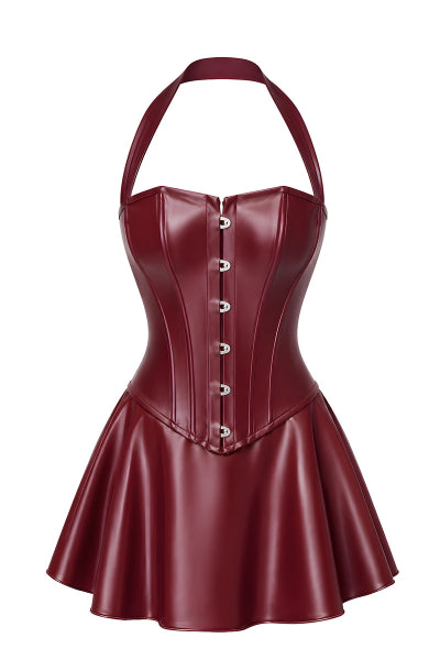 Mini robe corset Dark Romance F397 - Noir Handmade