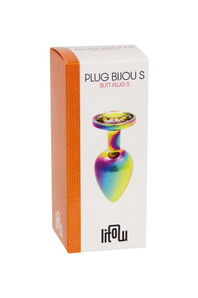 Plug bijou arc-en-ciel S - Litolu - Eveil Secret
