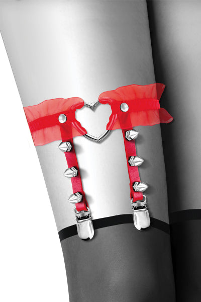 Liga roja con corazón