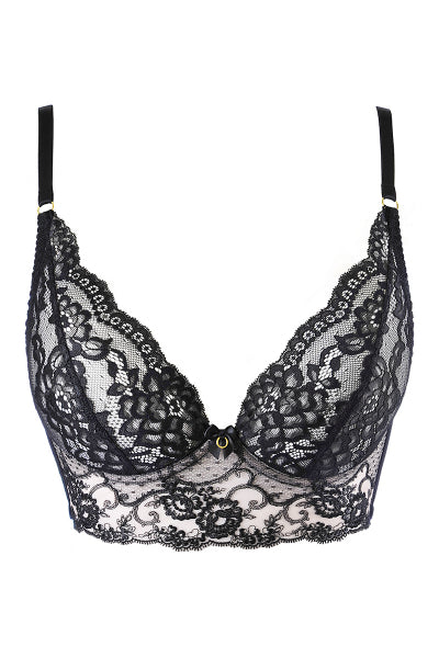 Sujetador bustier negro V-10511 - Axami