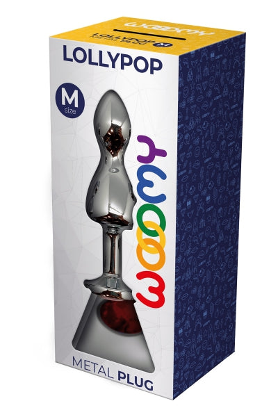 Plug joya piruleta rojo M - Wooomy