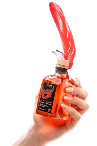 Aceite de masaje besable Sexy Therapy fresa