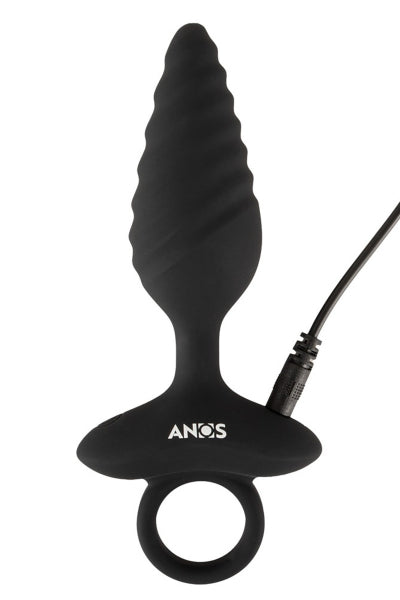 Plug vibrador flexible con diseño en espiral - Anos