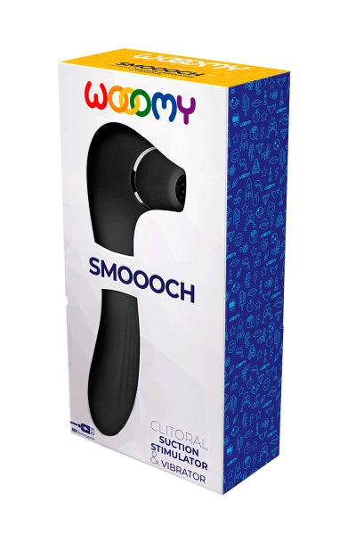 Stimulateur clitoridien Smooch noir - Wooomy - Eveil Secret