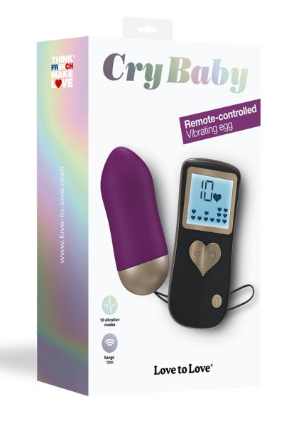 Huevo vibrador Cry Baby Purple Rain