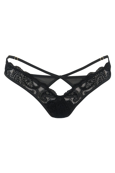 Tanga negro V-10058 - Axami