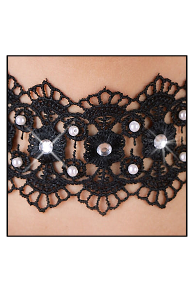 Collar bordado con pedrería - Cotelli Accessoires