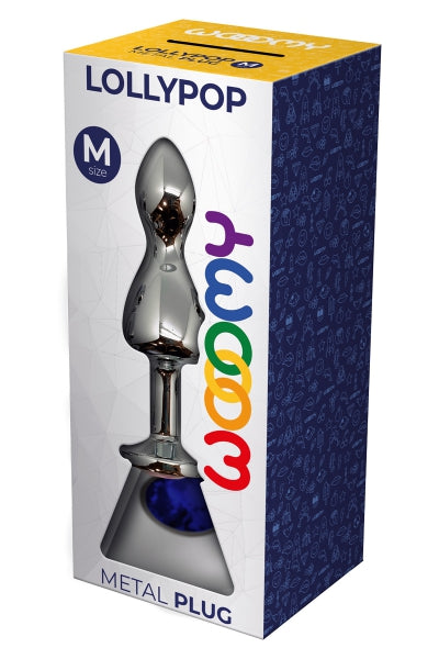 Plug joya Lollypop azul M - Wooomy