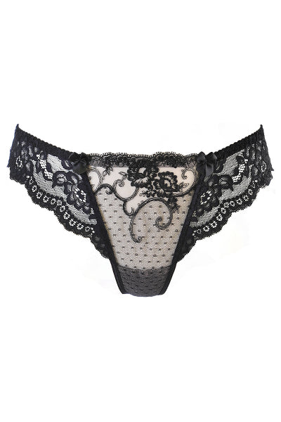 Tanga brasileña negra V-10515 - Axami