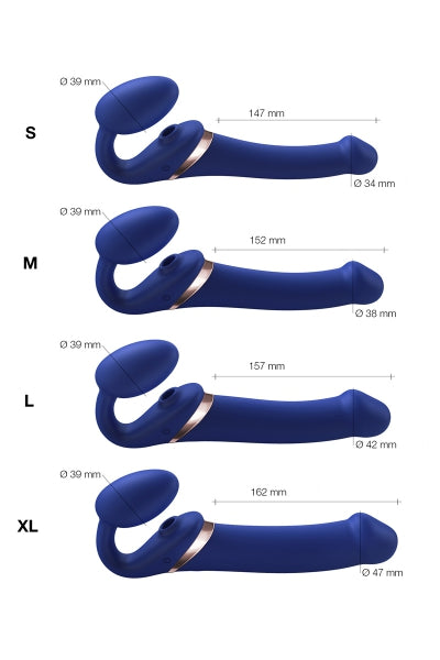 Strap-on-me Multiorgasmo azul noche XL