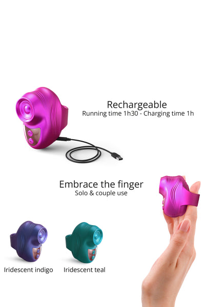 Stimulateur clitoridien Kisscool fuchsia - Love to Love - Eveil Secret