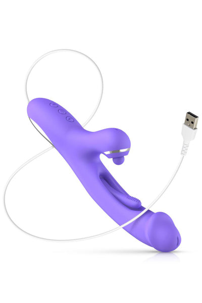 Vibro Conejito con Estimulador de Punto G Tess - Good Vibes Only