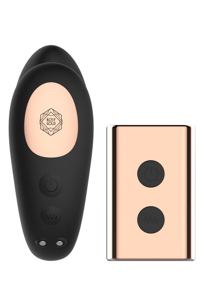 Vibro pour couple C-Shape - Rosy Gold - Eveil Secret
