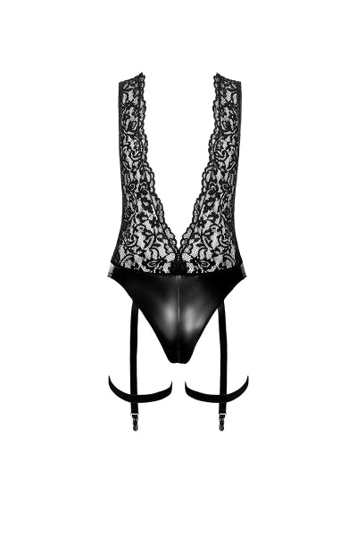 Body liguero Libido F297 wetlook y encaje