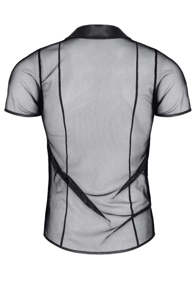 Polo de punto negro transparente - Regnes