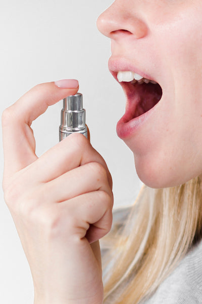Spray para sexo oral y aliento fresco con menta