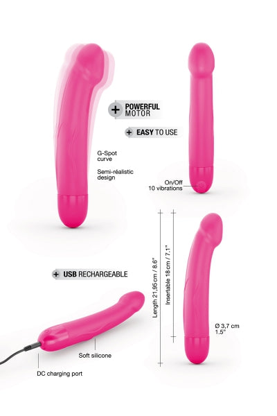 Vibrador recargable Real Vibration rosa M 2.0 - Dorcel