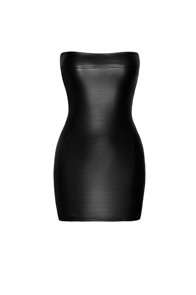 Minivestido palabra de honor Wild F317 efecto cocodrilo wetlook