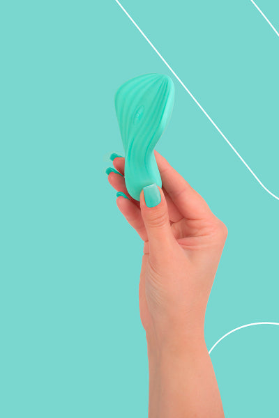 Mini vibrador recargable SilkenTouch verde - FairyGasm