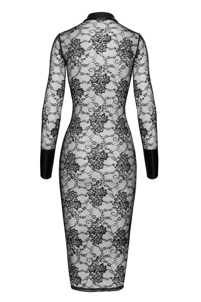 Vestido tubo Noirelle F376 - Negro Hecho a mano