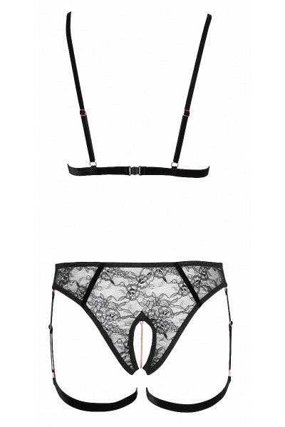 Conjunto de arnés con joyas de 2 piezas - Cotelli Lingerie
