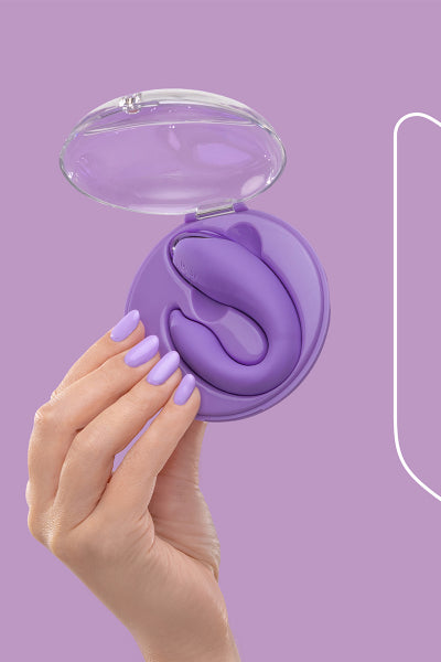 Vibrador para parejas PleasureBerry morado - FairyGasm