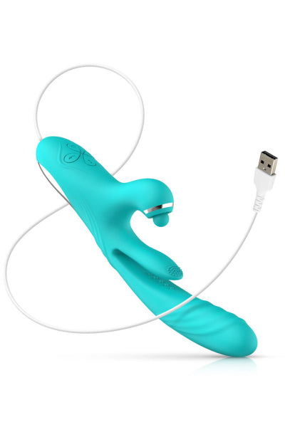 Vibrador de conejo vaivén + golpeteo Punto G Lisa - Good Vibes Only