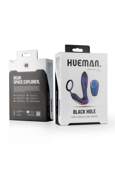 Plug vibrador y cockring Black Hole - Hueman