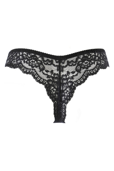Tanga brasileña negra V-10515 - Axami