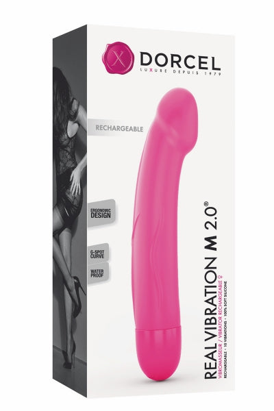 Vibrador recargable Real Vibration rosa M 2.0 - Dorcel