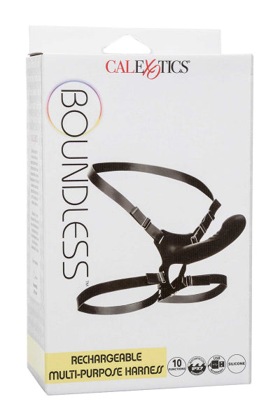 Arnés vibrador recargable Boundless con consolador