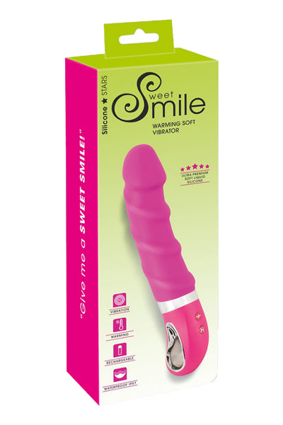 Vibrador térmico recargable 22,8 x 4 cm - Sweet Smile