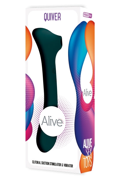 Doble estimulador Quiver verde