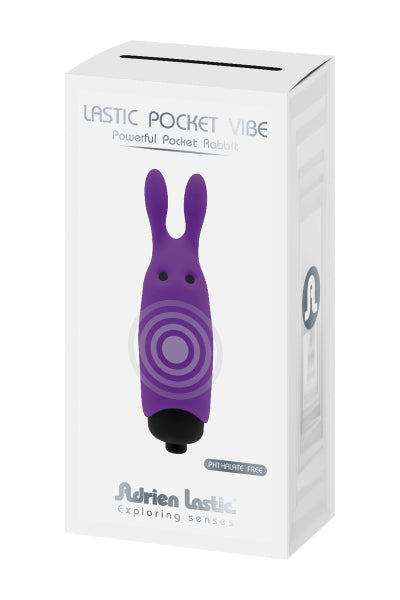 Vibrador de bolsillo conejo violeta - Adrien Lastic
