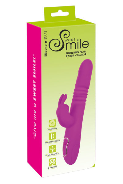 Vibrador conejo percutor de perla - Dulce Sonrisa