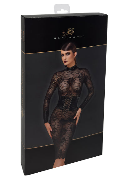 Vestido corsé Noirelle F375 - Negro Hecho a mano