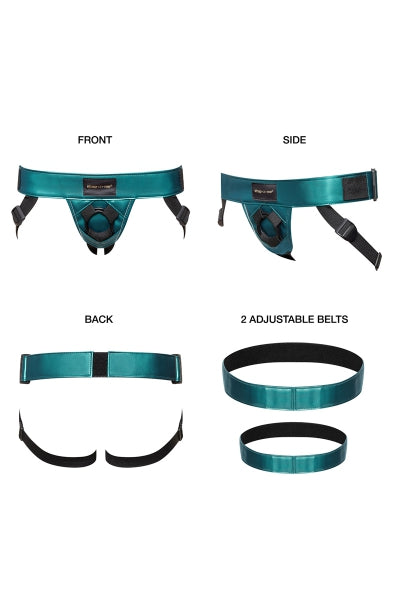 Arnés Curious verde metalizado - Strap On Me