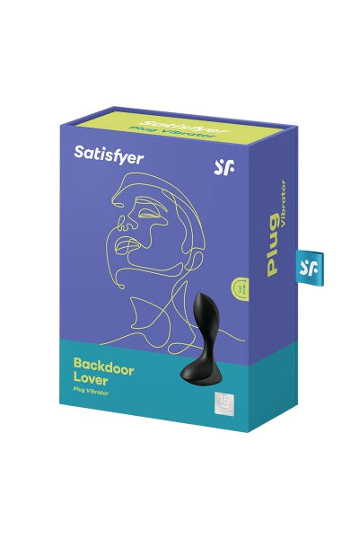 Vibrador anal Backdoor Lover negro - Satisfyer